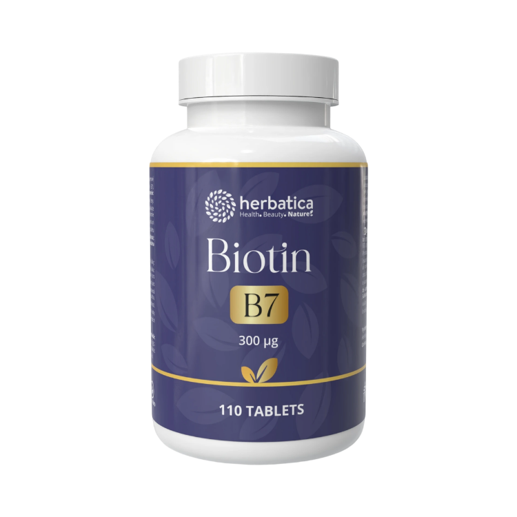 Obrázek Biotin 300 µg - 110 tablet - Herbatica
