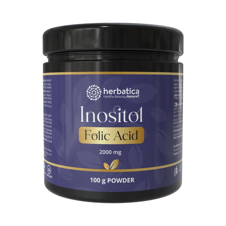 Obrázek Inositol + kyselina listová - 100 g prášek - Herbatica