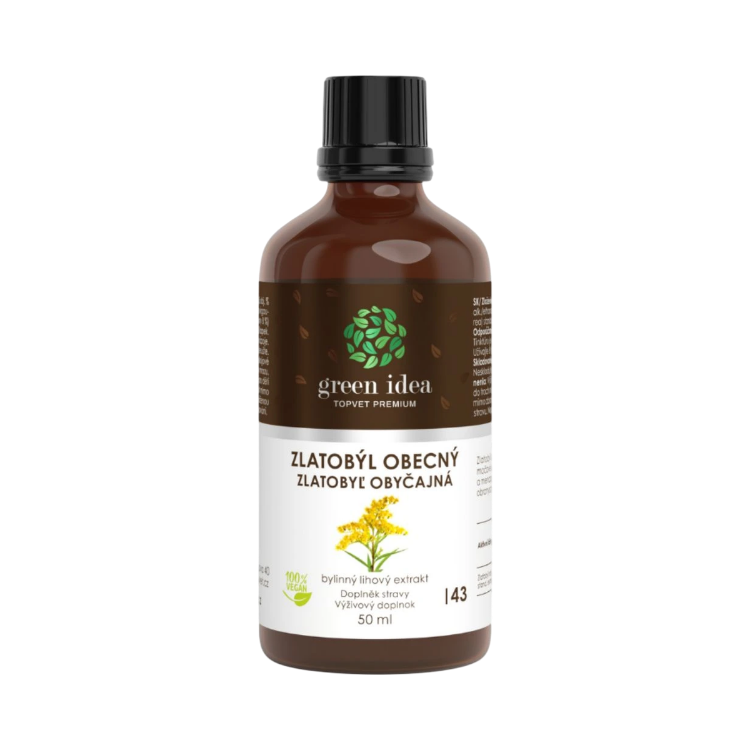 Obrázek Zlatobýl obecný tinktura – kapky 50 ml – Green idea