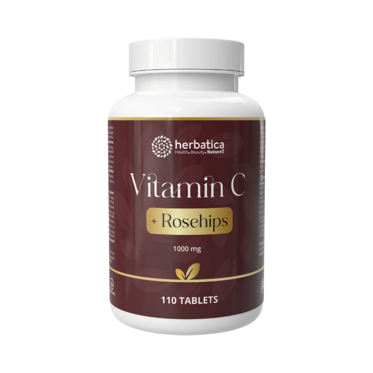 Obrázek Vitamín C 1000 + šípky - 110 tablet - Herbatica