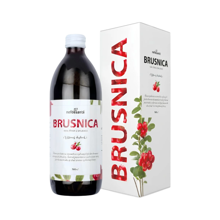 Obrázek Brusinková šťáva – 500 ml – Nefdesanté