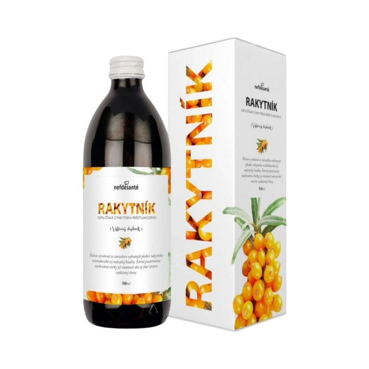 Obrázek Rakytníková šťáva – 500 ml – Nefdesanté