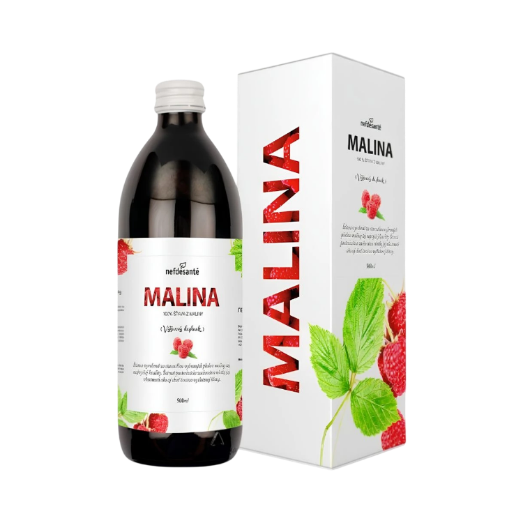 Obrázek Malinová šťáva – 500 ml – Nefdesanté