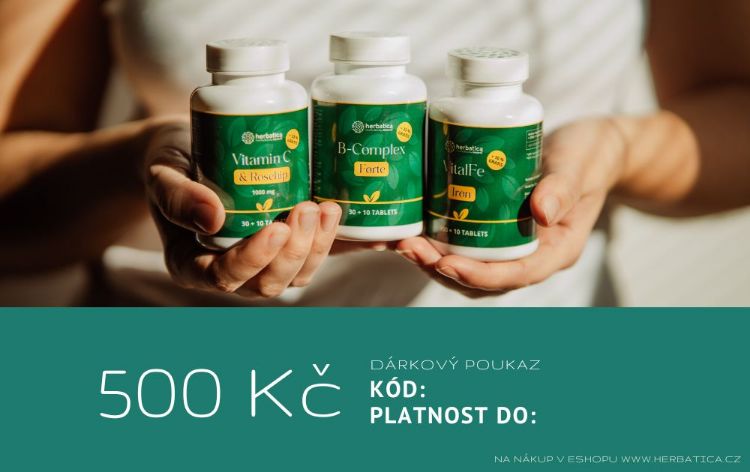 Obrázek Dárková poukázka Herbatica v hodnotě 500 Kč