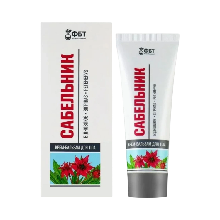 Obrázek Tělový krém-balzám Sabelnik s mochnou bahenní – 75 ml – FBT