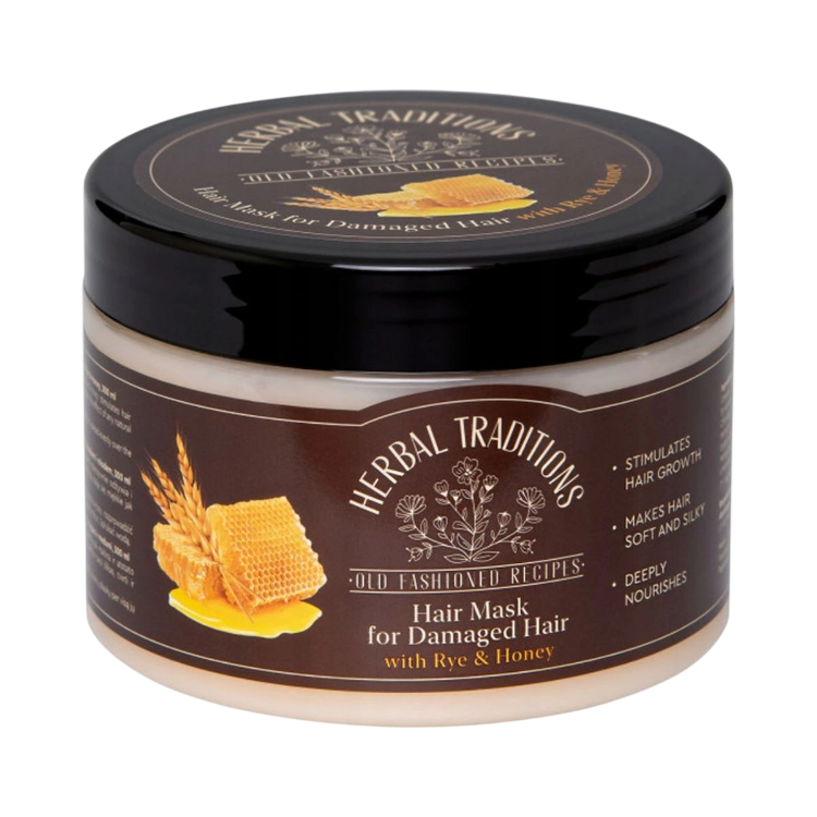 Obrázek Maska na poškozené vlasy se žitem a medem - 300 ml - Herbal Traditions