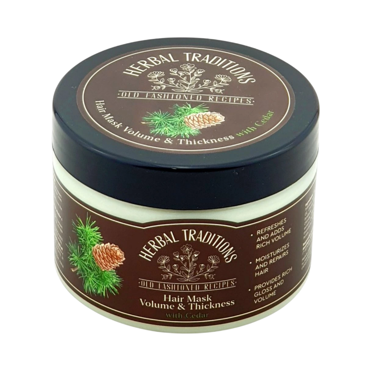 Obrázek Maska na vlasy s cedrem pro objem a hustotu vlasů - 300 ml - Herbal Traditions