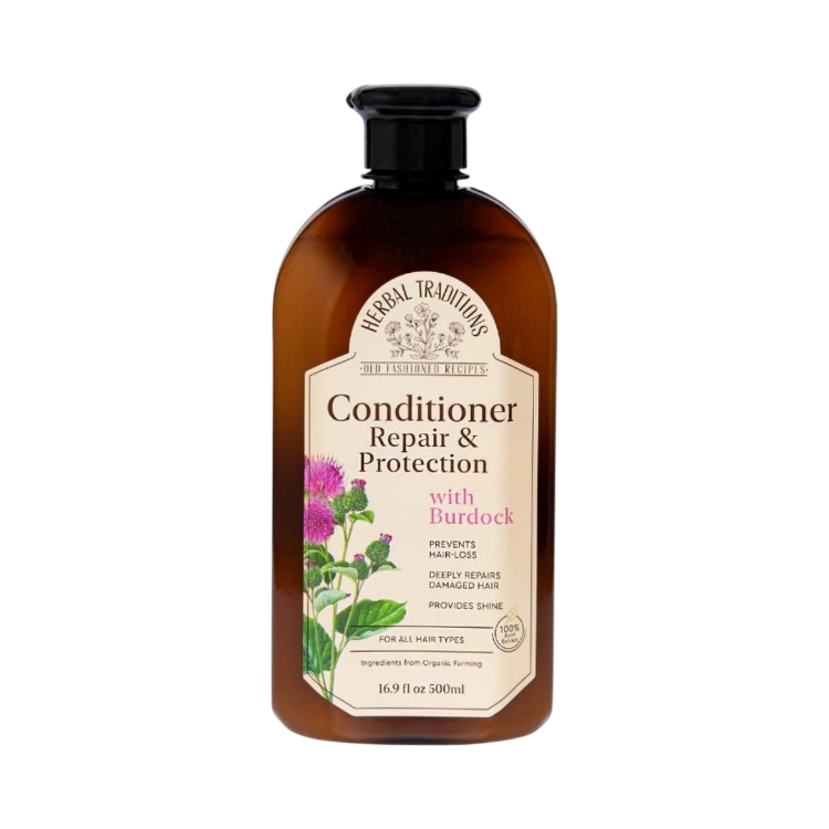 Obrázek Obnovující a ochranný kondicionér na vlasy s lopuchem - 500 ml - Herbal Traditions