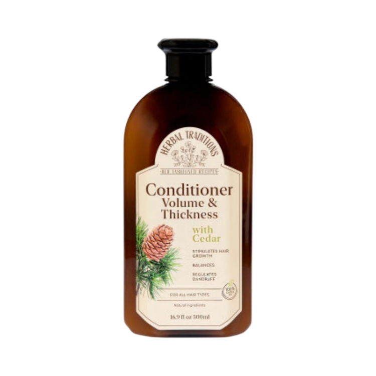 Obrázek Kondicionér na vlasy s cedrem pro objem a pevnost vlasů - 500 ml - Herbal Traditions