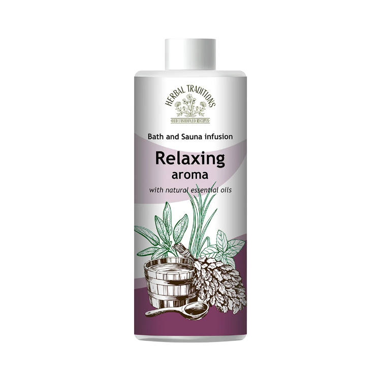 Obrázek Relaxační aroma do koupele, sauny a parní lázně – 500 ml – Herbal Traditions