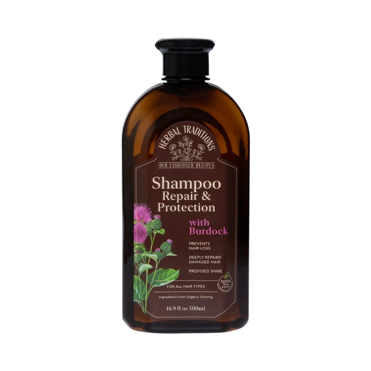 Obrázek Regenerační a ochranný šampon na vlasy s lopuchem - 500 ml - Herbal Traditions