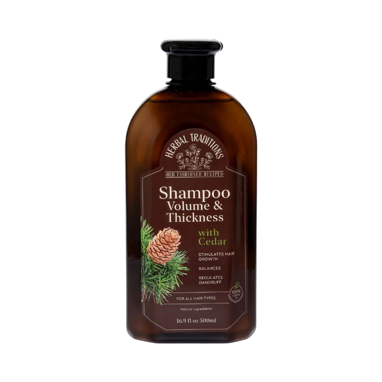 Obrázek Šampon s cedrem pro objem a pevnost vlasů – 500 ml – Herbal Traditions