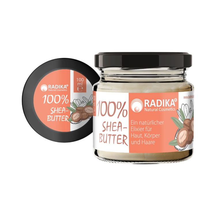 Obrázek 100% bambucké máslo na pokožku, tělo a vlasy – 100 ml – Bioherba