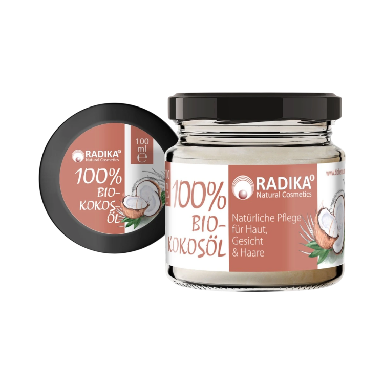 Obrázek 100% bio kokosový olej na pokožku, pleť a vlasy – 100 ml – Bioherba