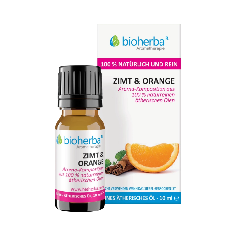 Obrázek 100% přírodní esenciální olej skořice & pomeranč – 10 ml – Bioherba