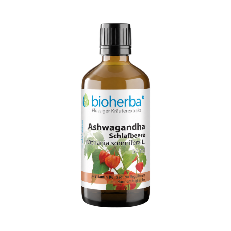 Obrázek Ashwagandha kapky – tinktura – 50 ml – Bioherba