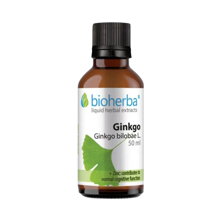 Obrázek Ginkgo biloba kapky – tinktura – 50 ml – Bioherba