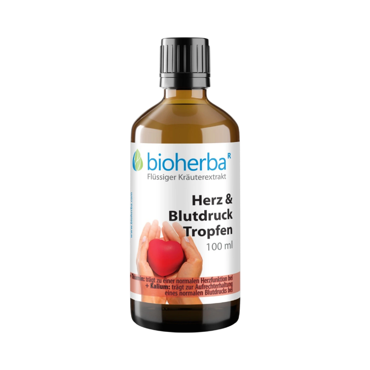Obrázek Kapky na srdce a krevní tlak – tinktura – 100 ml – Bioherba