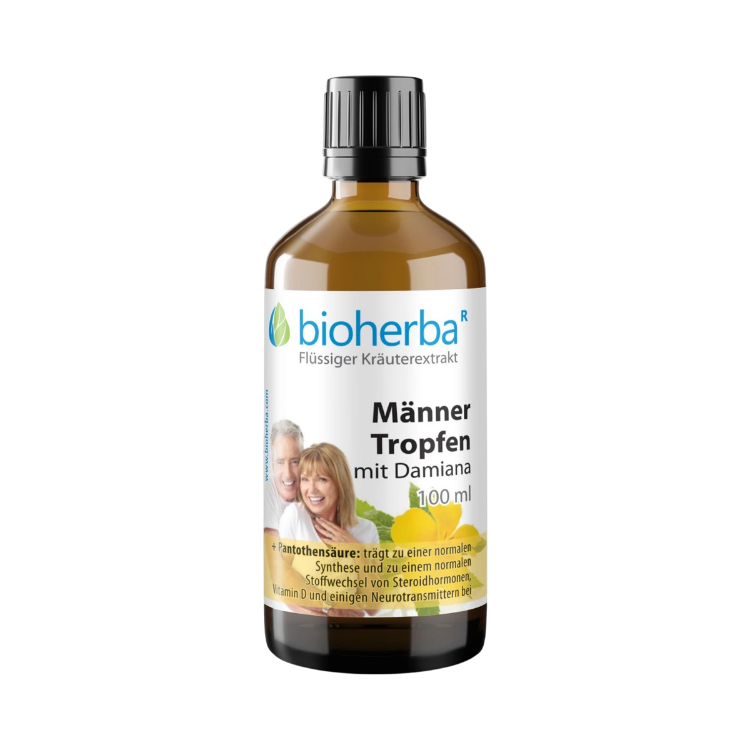 Obrázek Kapky pro muže s damiánou – tinktura – 100 ml – Bioherba