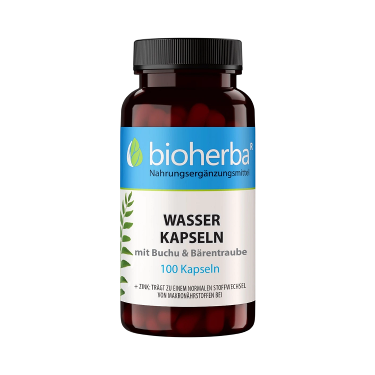 Obrázek Odvodnění – kapsle s buchu a medvědicí lékařskou – 100 kapslí – Bioherba