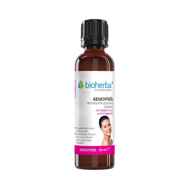 Obrázek Pleťový olej s mátou a řebříčkem – 50 ml – Bioherba