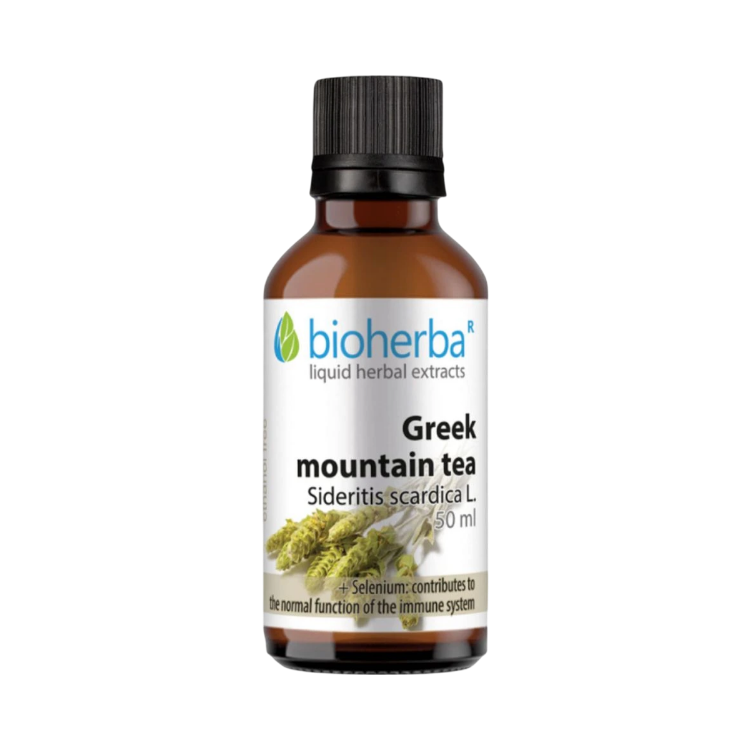 Obrázek Řecký horský čaj (hojník horský) kapky – tinktura – 50 ml – Bioherba