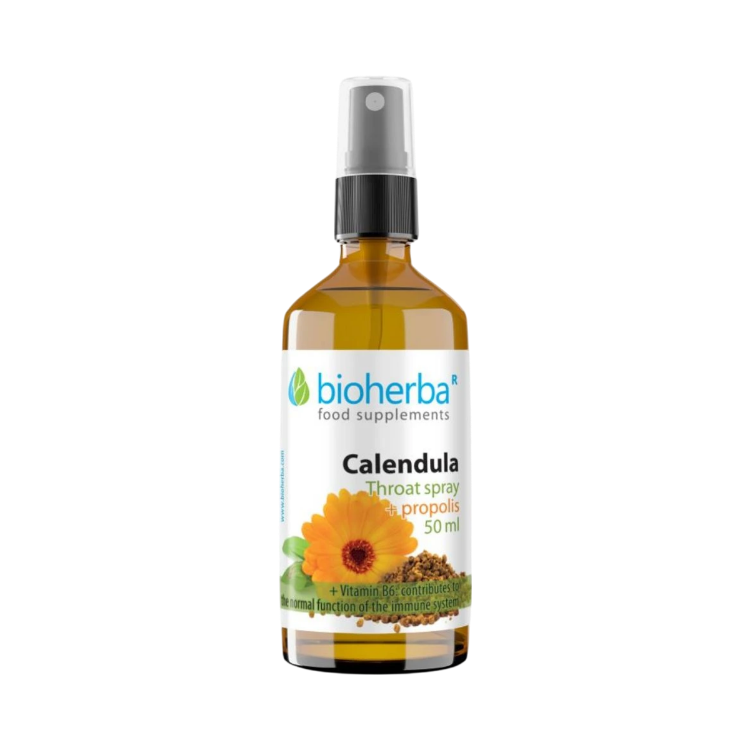 Obrázek Sprej do krku s extraktem z měsíčku a propolisem – 50 ml – Bioherba