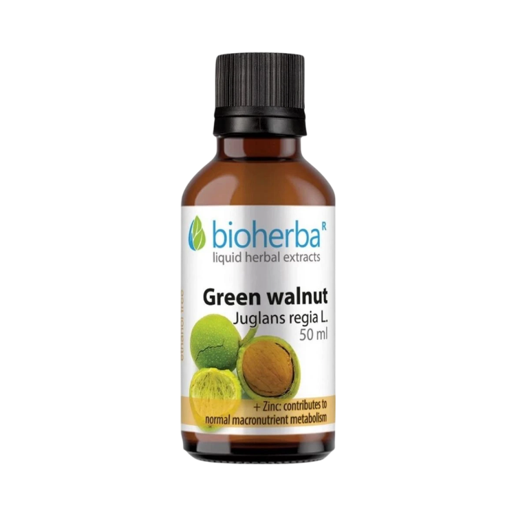 Obrázek Zelený vlašský ořech (Juglans regia) kapky – tinktura – 50 ml – Bioherba