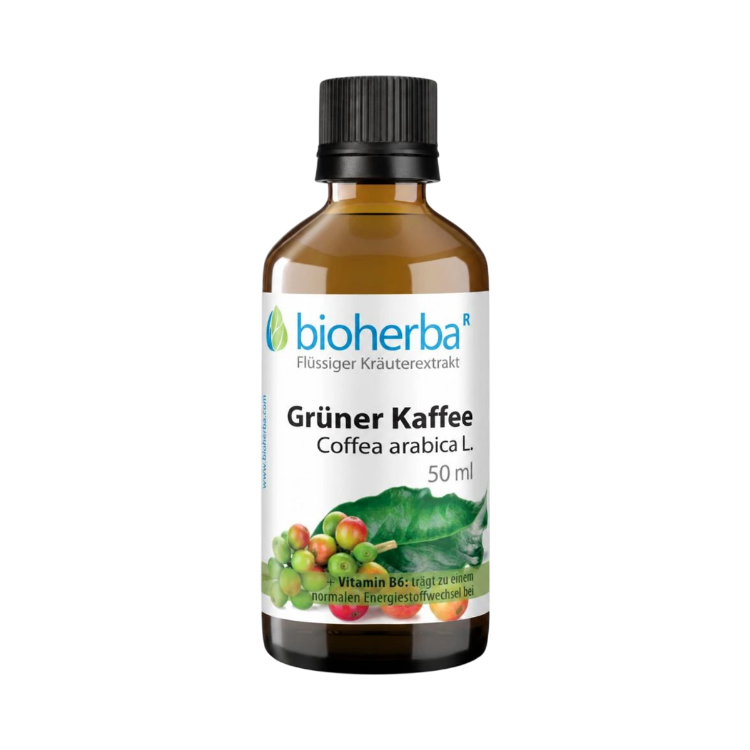 Obrázek Zelená káva (Coffea arabica) kapky – tinktura – 50 ml – Bioherba