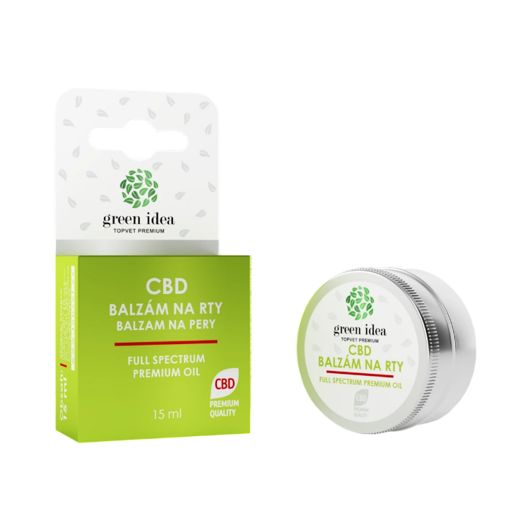 Obrázek CBD balzám na rty 15 ml - Green idea