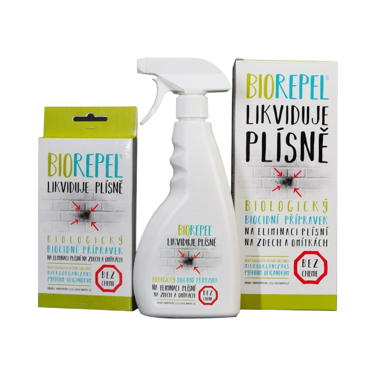 Obrázek Sprej proti plísním – rozprašovač + sáčky 1 + 2 g – Biorepel